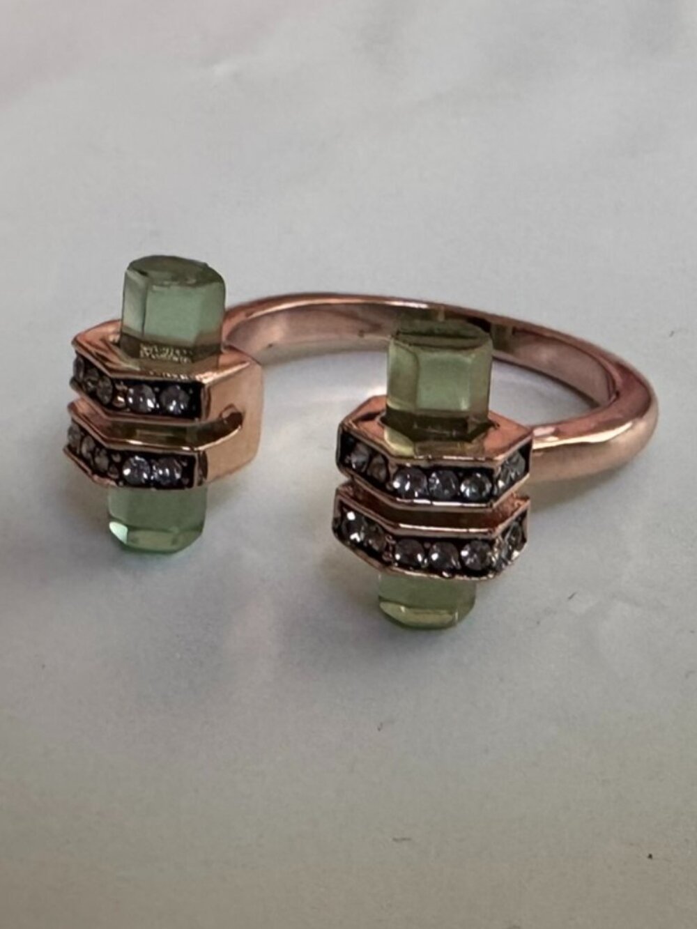 House of Harlow Chrysalis Ring in Tourmaline Green
